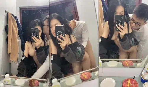 Chịch bé sinh viên cực phẩm trước gương em quay lại video làm kỷ niệm - phim sex sieukhung
